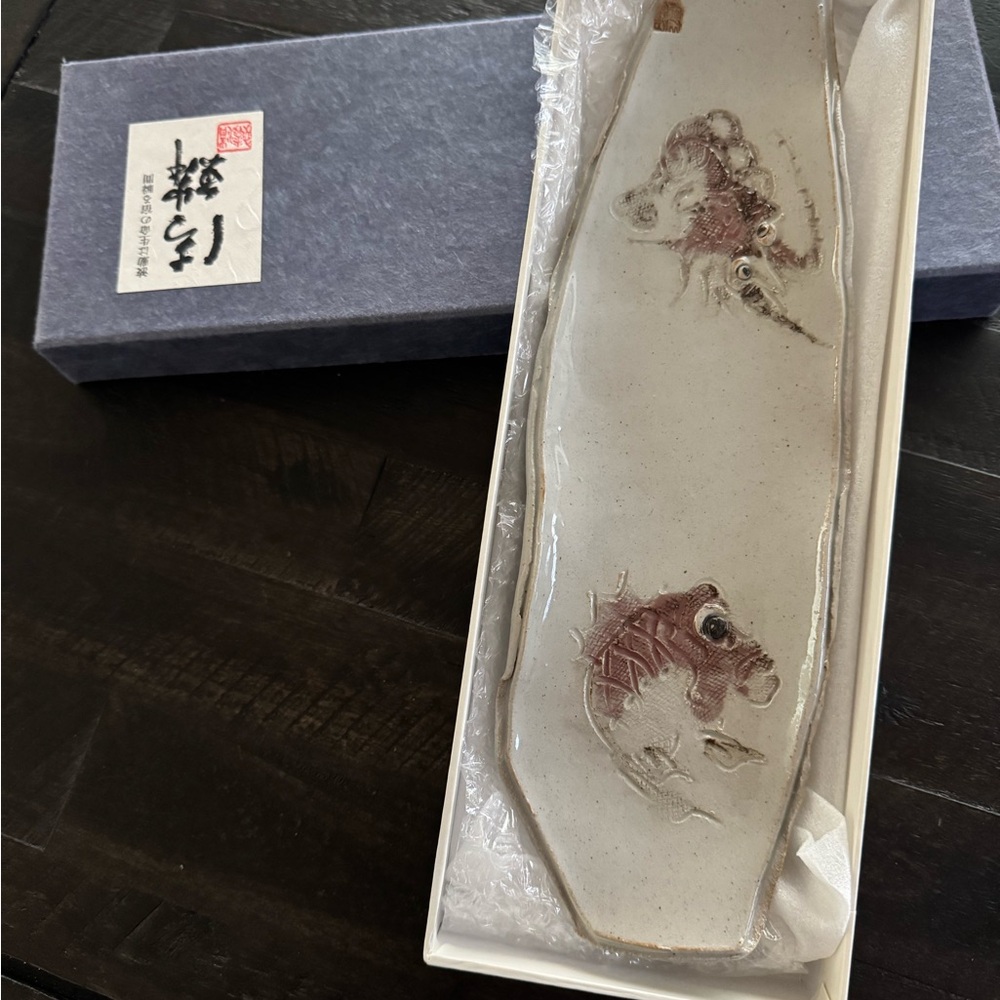Fish Design Ceramic from Japan, New